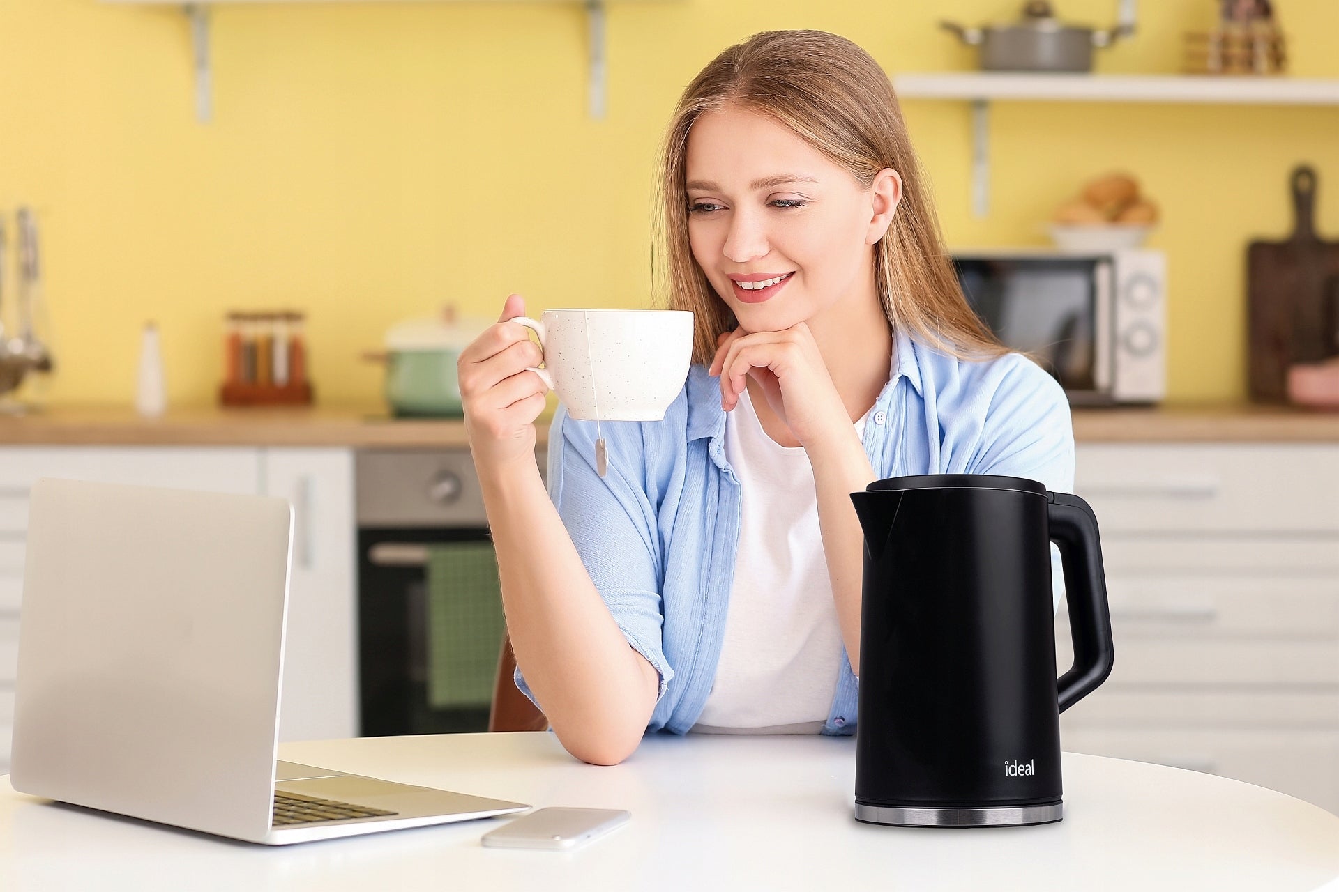 ELECTRIC KETTLE WIRELESS IDEAL Insulated QUIET ENERGY EFFICIENT 1,7 EAN (GTIN) 5908277389758