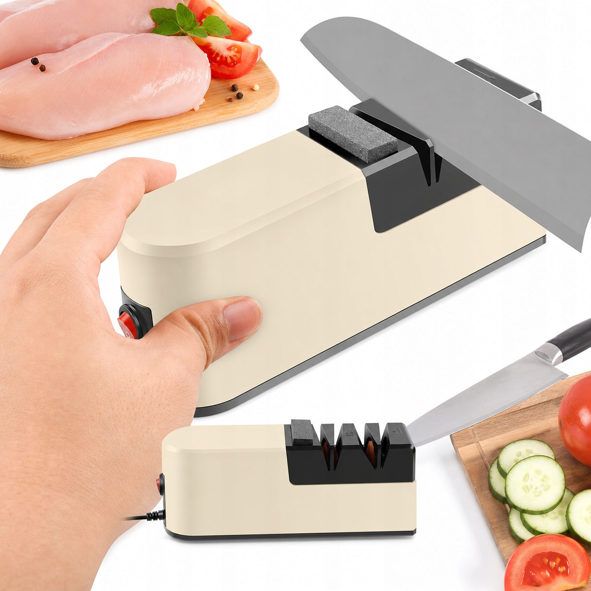 ELECTRIC KNIFE SHARPENER DIAMOND WHETSTONE FOR KITCHEN KNIVES