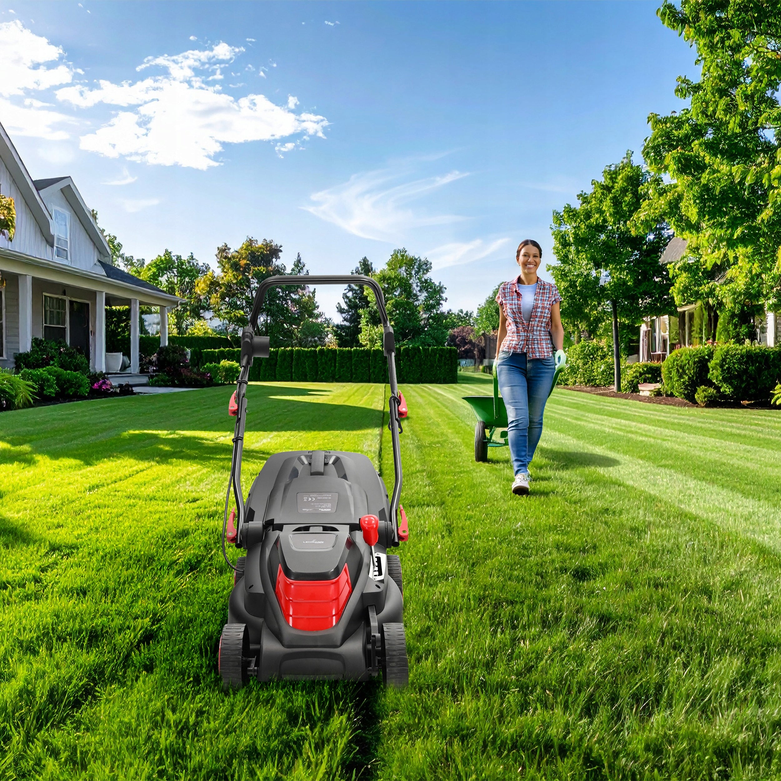 ELECTRIC LAWN MOWER 2600W LARGE STRONG ADJUSTABLE LARGE BASKET 4000ML Manufacturer code LGALM-1638