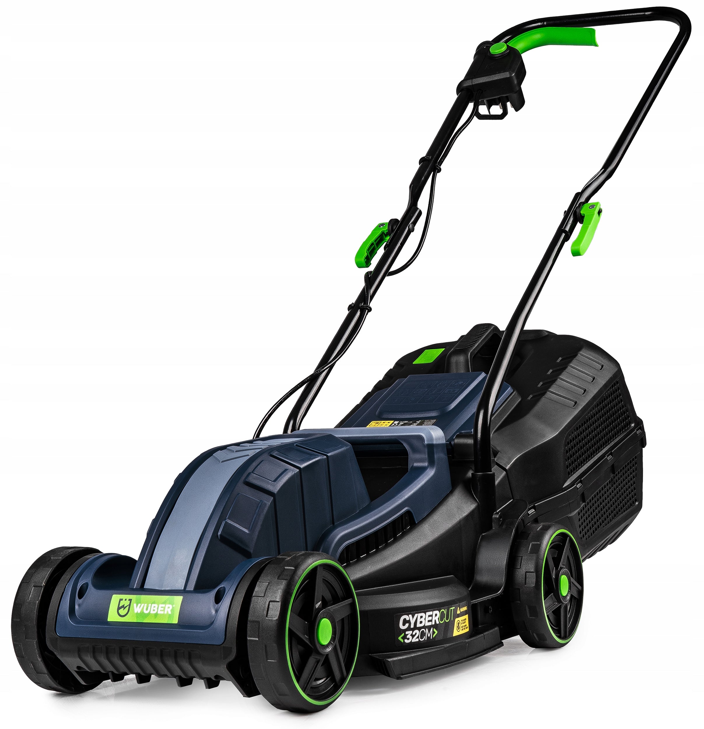 ELECTRIC LAWN MOWER WITH ADJUSTABLE 20-60MM FOR GRASS LIGHT STRONG 30L-BASKET 32CM Packaging status original