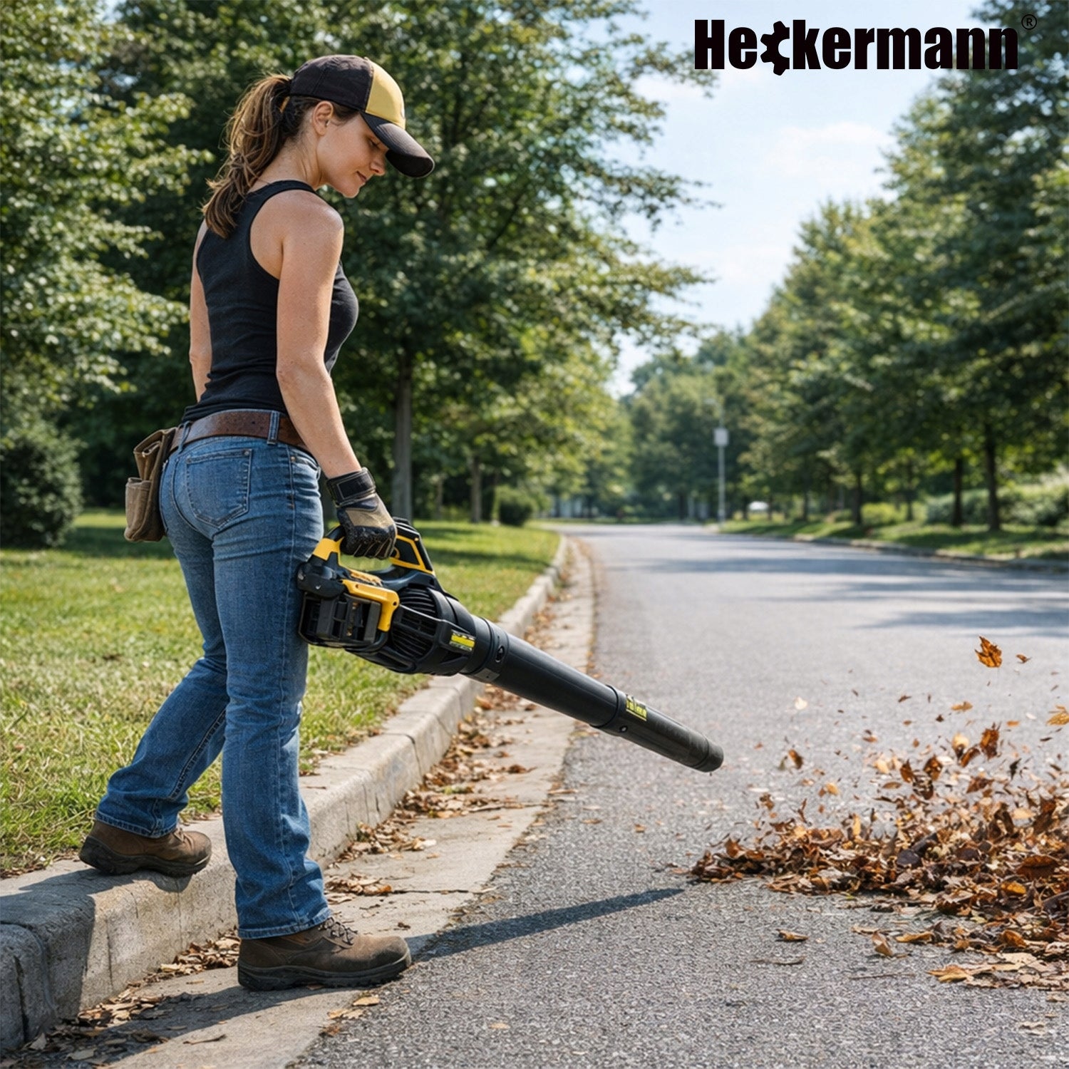 ELECTRIC LEAF BLOWER CORDLESS GARDEN TURBO 40V 202 km/h Output 15 m3/min