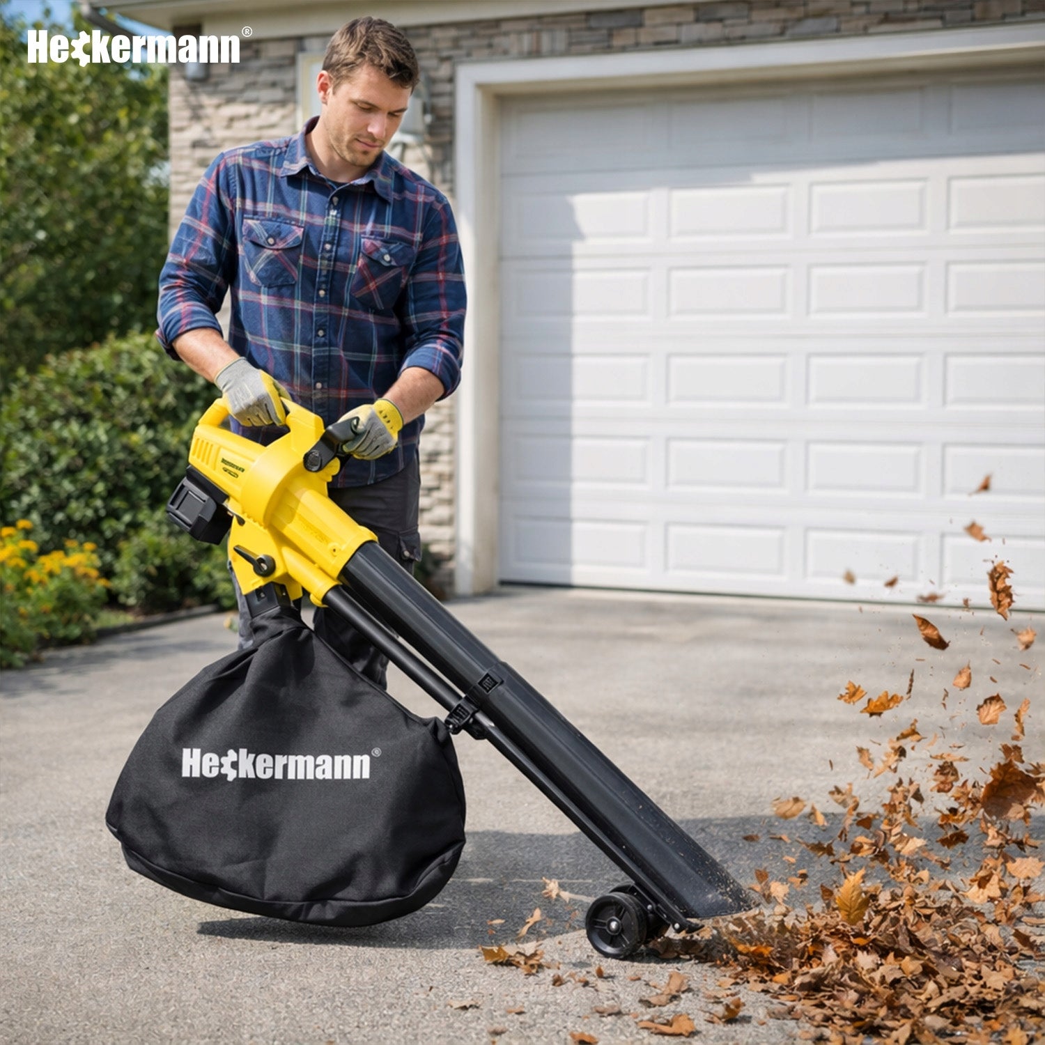 ELECTRIC LEAF BLOWER CORDLESS VACUUM CLEANER WITH 3in1 SHREDDER Packaging status original