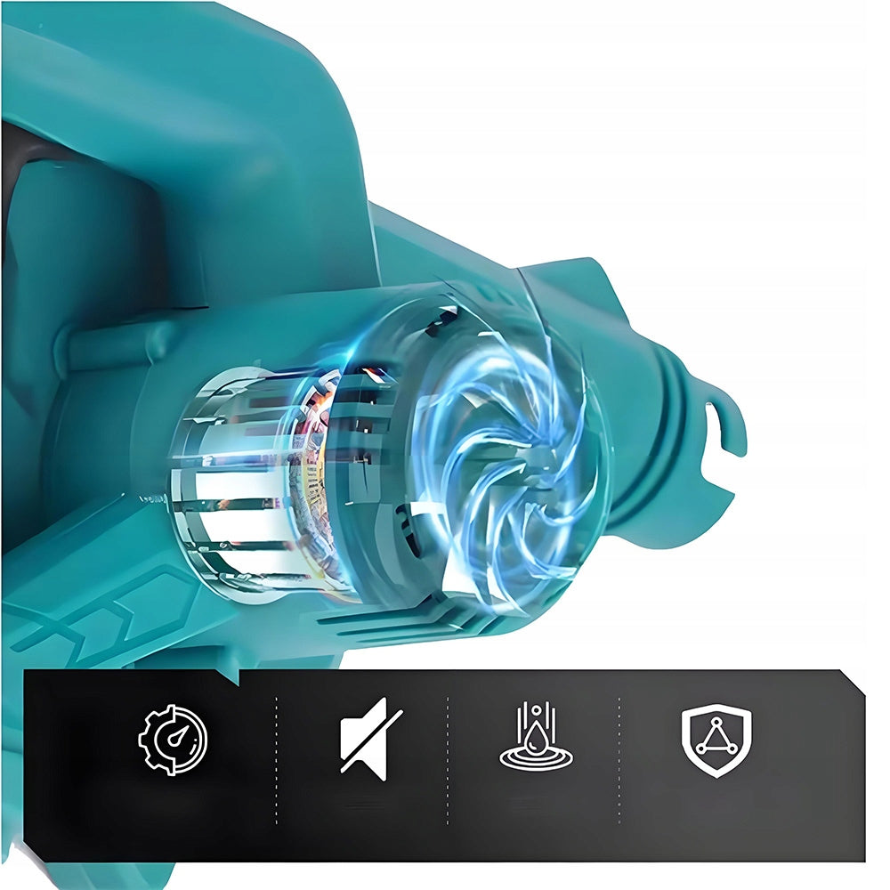 ELECTRIC LEAF BLOWER GARDEN 2IN1 VACUUM CLEANER SHREDDER + 18V BATTERIES x2 Packaging status original