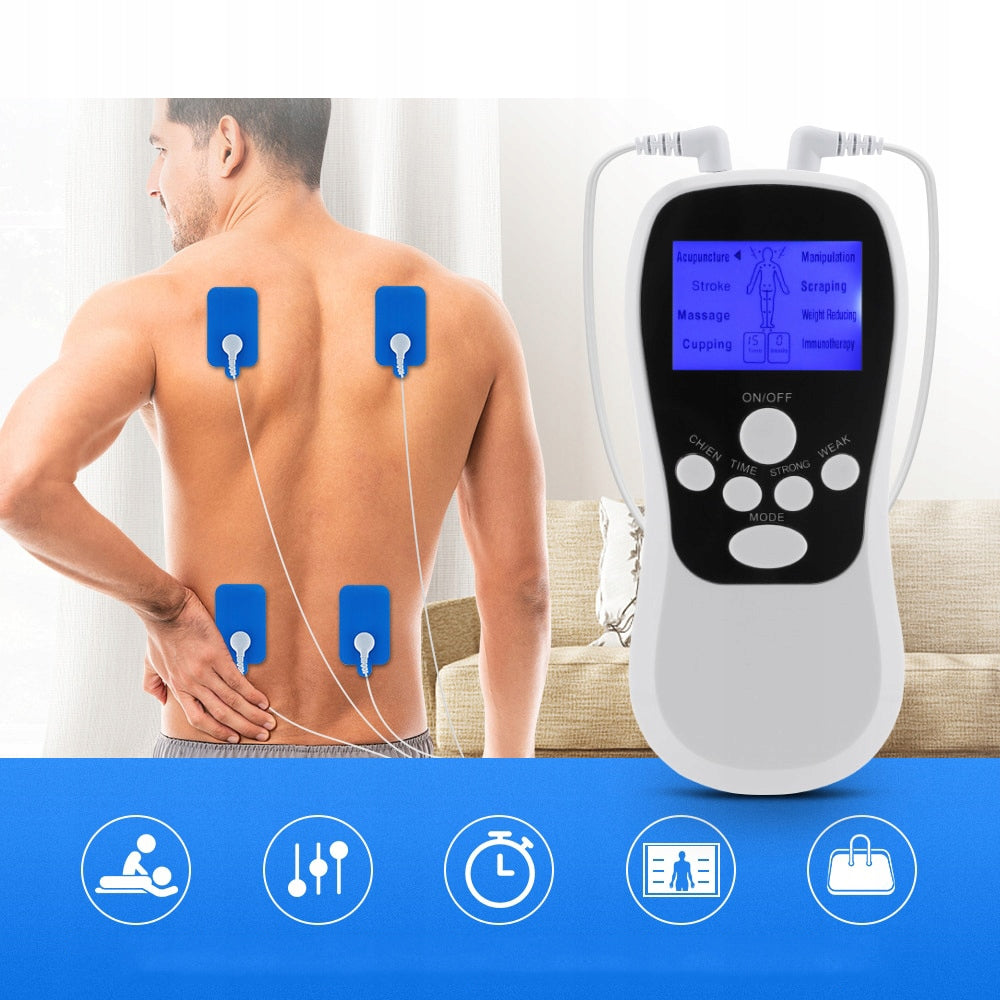 ELECTRIC MASSAGE DEVICE TENS LCD 8 PROGRAMS Brand Bedee