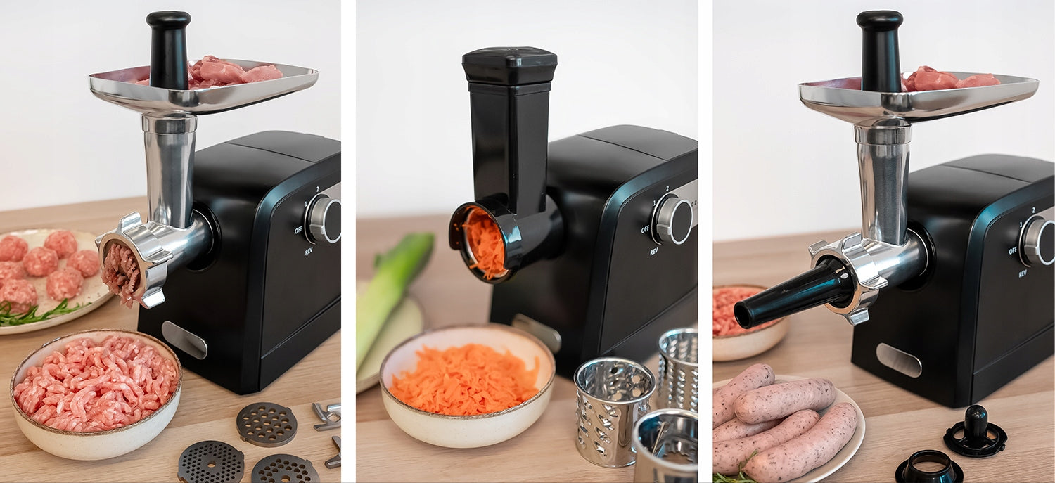 ELECTRIC MEAT GRINDER 16in1 + SMASH MASTER 2000 Packaging status original