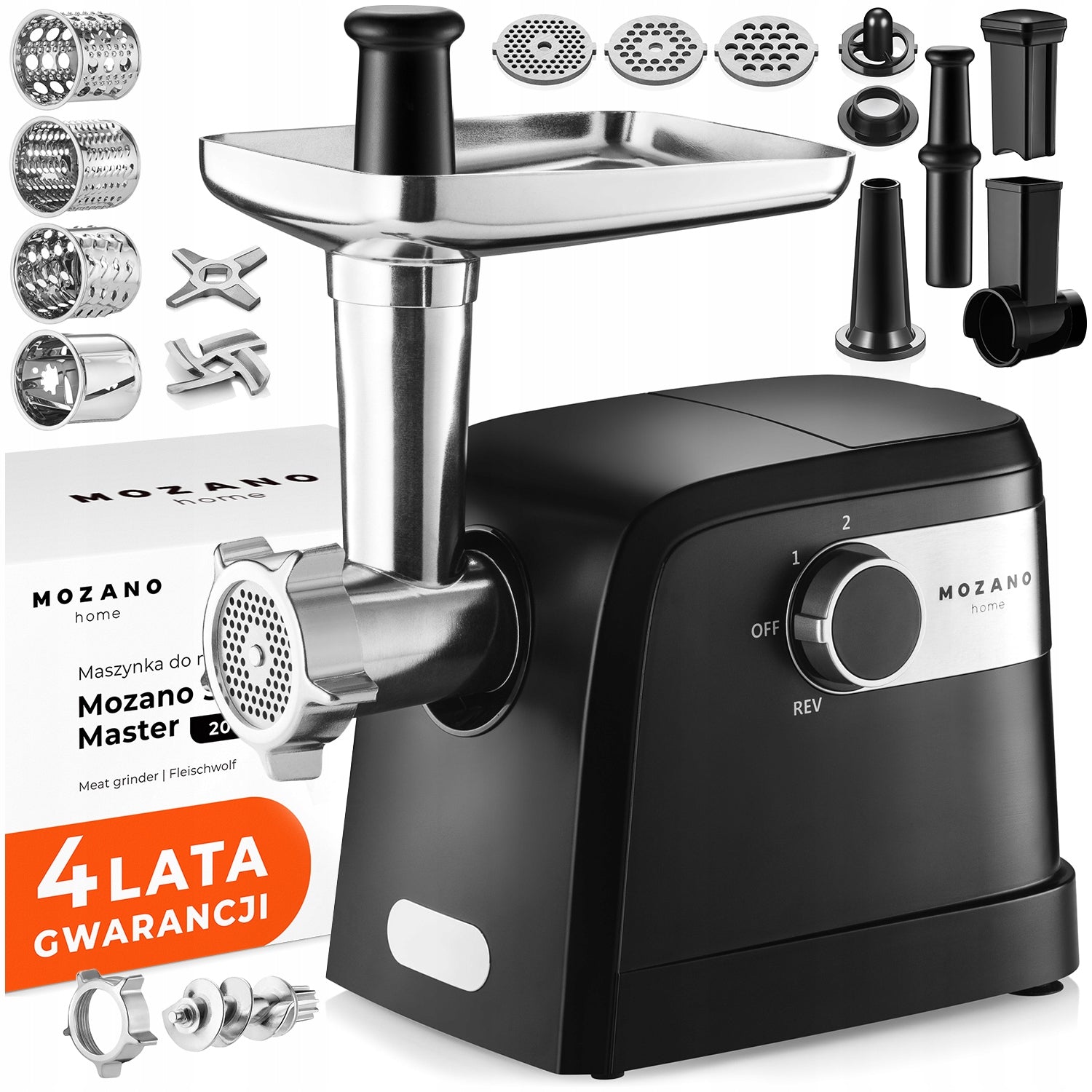 ELECTRIC MEAT GRINDER 16in1 + SMASH MASTER 2000