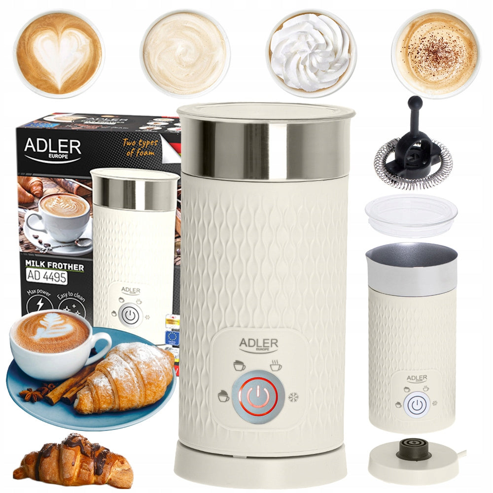 ELECTRIC MILK FROTHER HEATER 2in1 cappuccino latte 4 FUNCTIONS