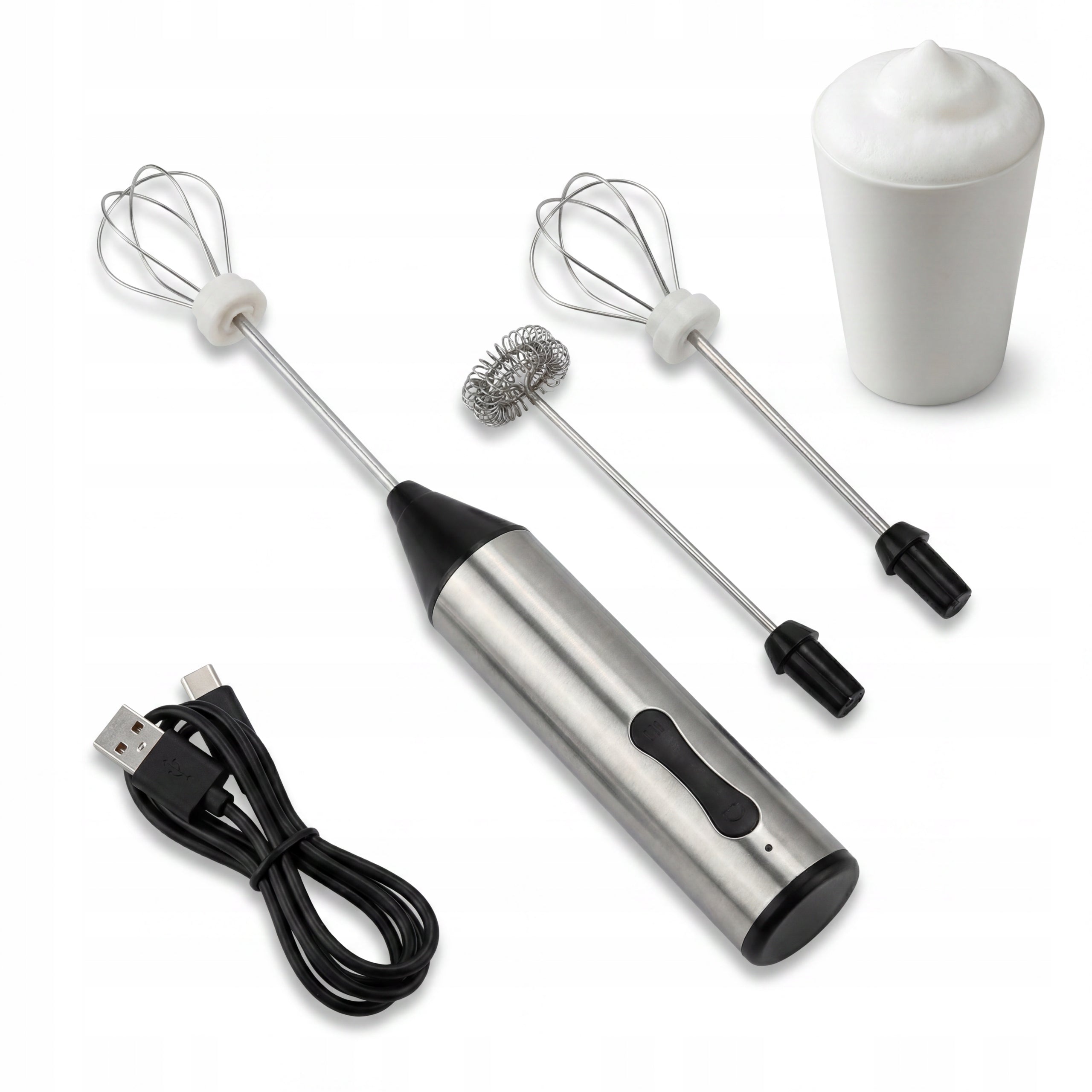 ELECTRIC MILK FROTHER MANUAL MINI USB COFFEE FOAM BEATER Manufacturer code DO DOMU SAMOCHODU LUSTRA WODOODPORNA 3M/3CM