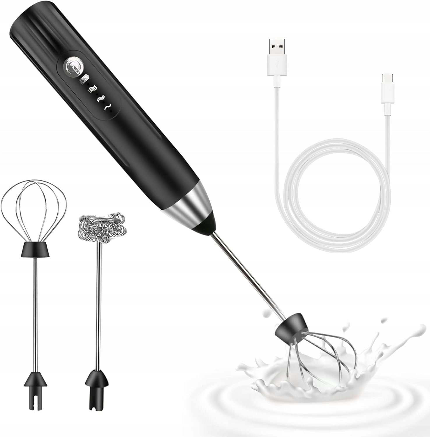 ELECTRIC MILK FROTHER MANUAL STIRRER COFFEE BEATER MIXER Brand no brand