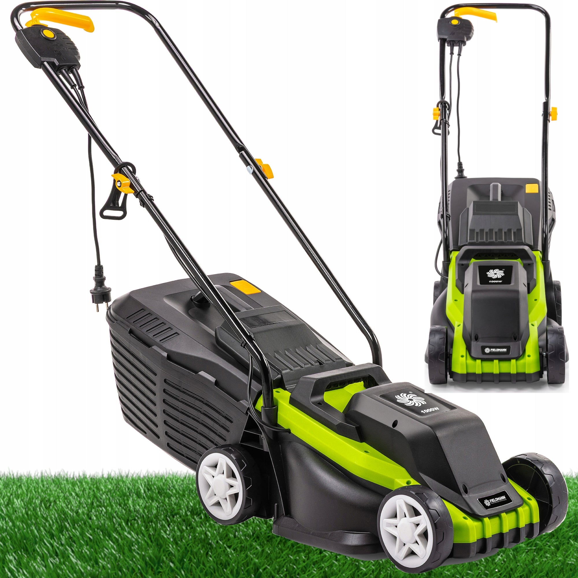 ELECTRIC MOWER LIGHT STRONG FOR GRASS BASKET 30L ADJUSTABLE FIELDMANN