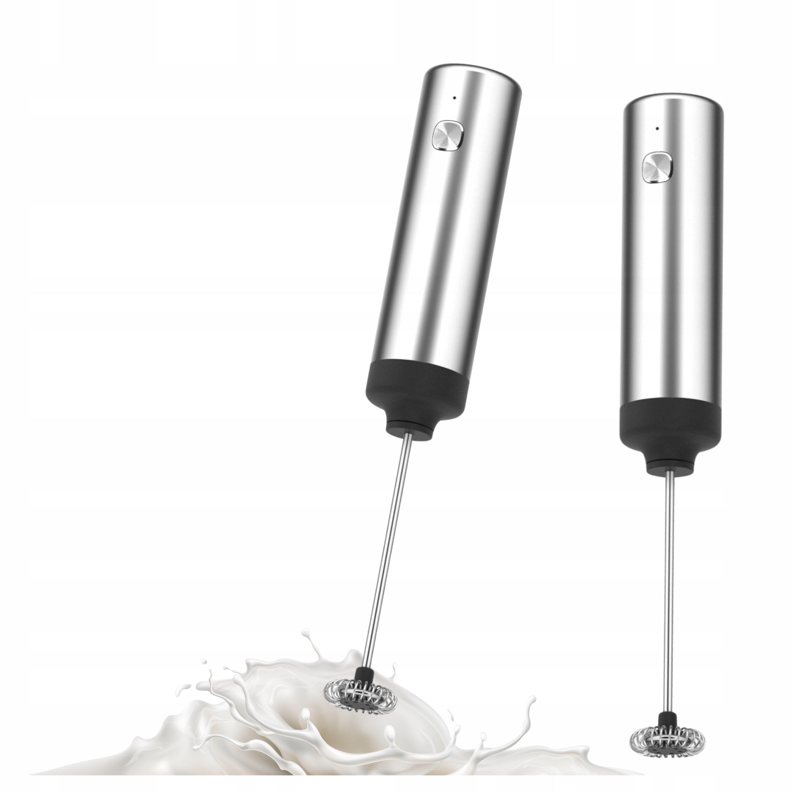 ELECTRIC Milk Foamer AdHoc Moro USB Rechargeable Silver