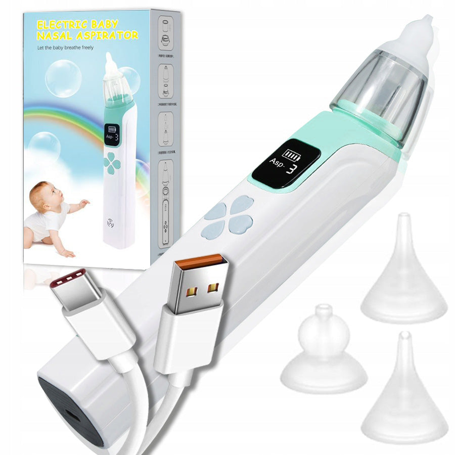 ELECTRIC NASAL ASPIRATOR RUNNY NOSE VACUUM CLEANER FOR CHILDREN - USB CHARGING