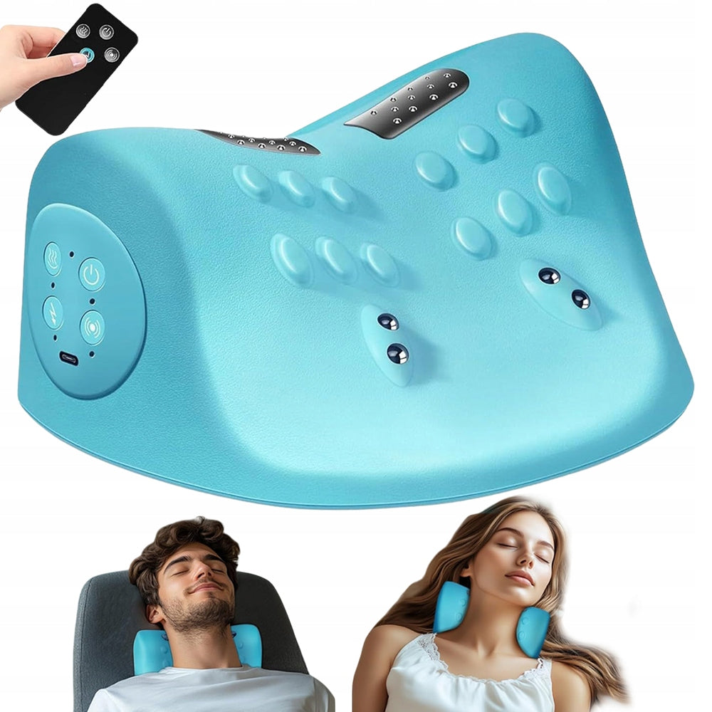 ELECTRIC NECK MASSAGER WITH HEATING FUNCTION AND 6 FREQUENCIES