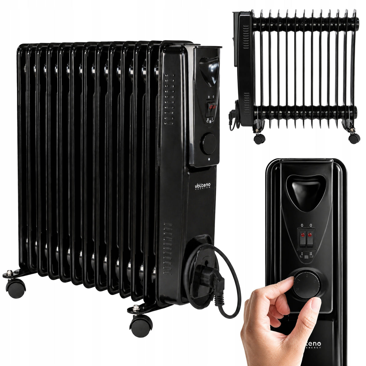 ELECTRIC OIL HEATER 2500W 13 RIBS OIL THERMOSTAT
