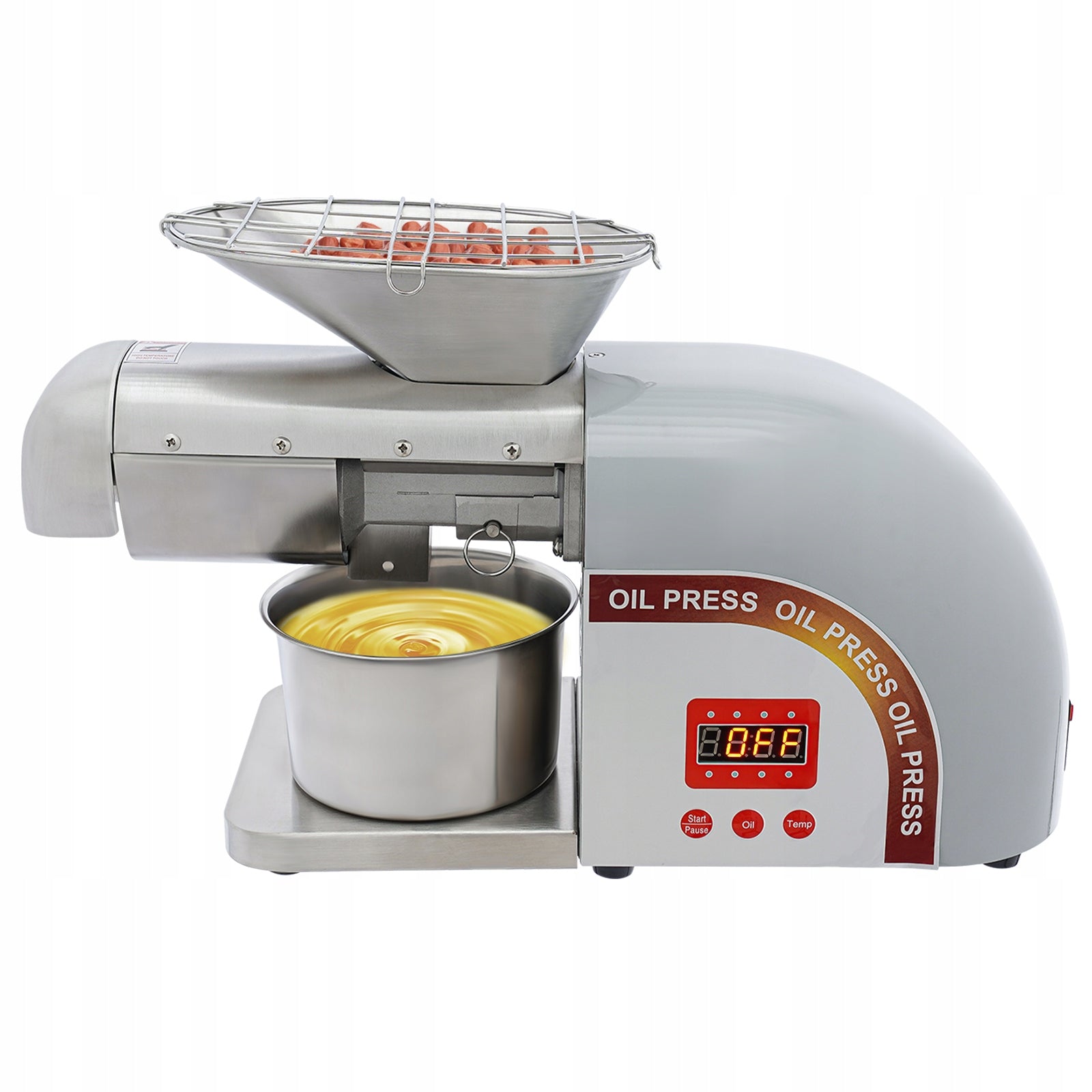 ELECTRIC OIL PRESS MACHINE PRESS EXTRACTOR 1800W 95% EXTRACTION RATE 5KG/H