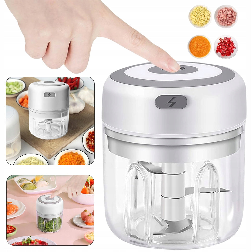 ELECTRIC ONION SLICER, ELECTRIC VEGETABLE SLICER, WHITE
