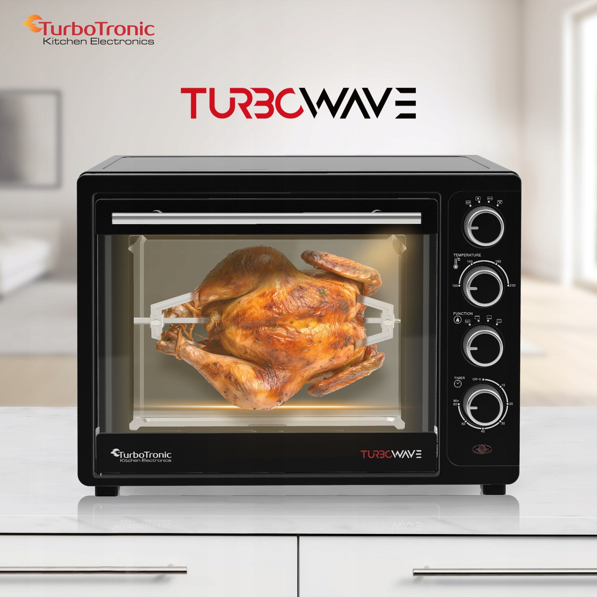 ELECTRIC OVEN 35L THERMOCOUPLE+HORN+GRILL Model TT-EV 35