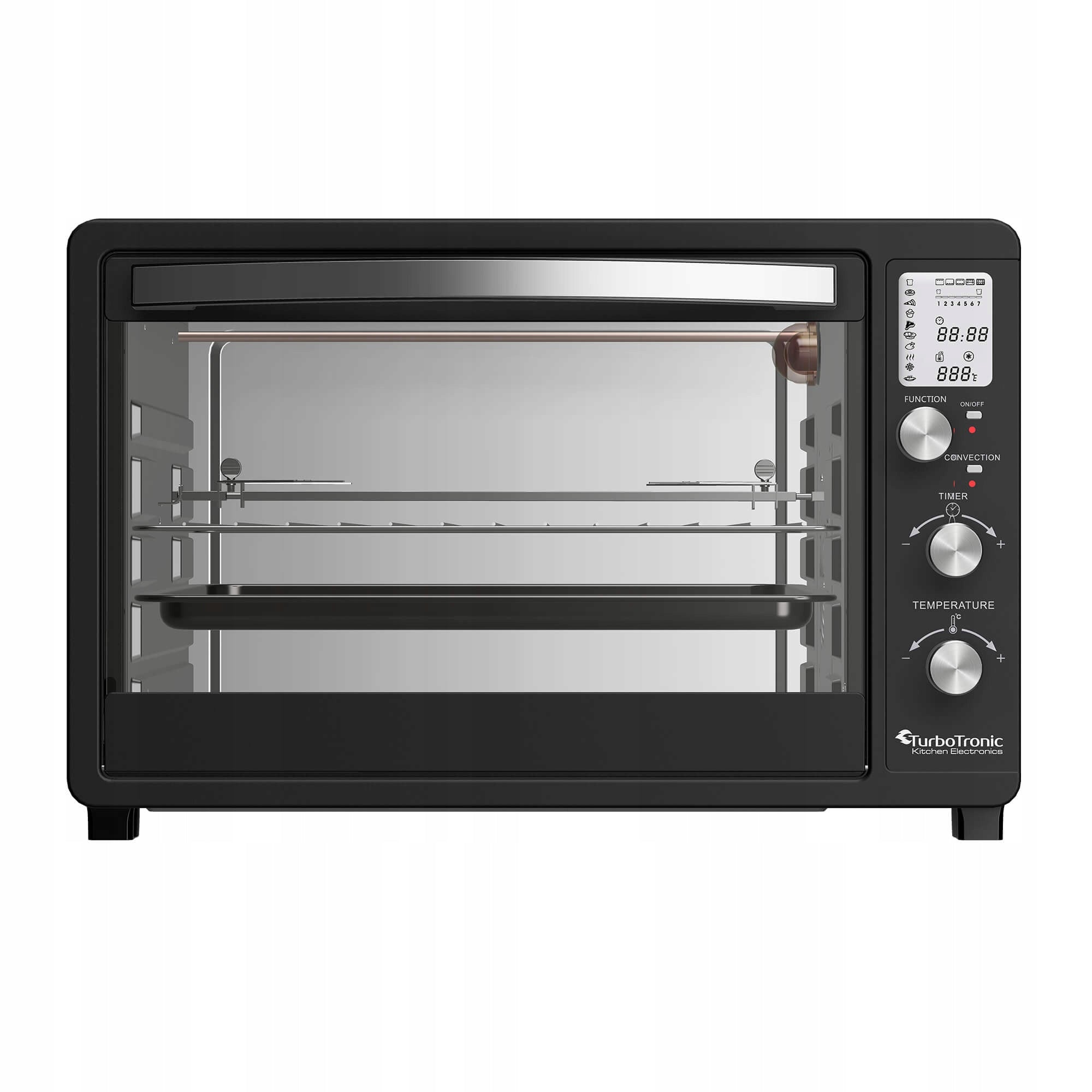 ELECTRIC OVEN 45L THERMOCOUPLE+HORN+GRILL DIGITAL DISPLAY Model TT-DEV45