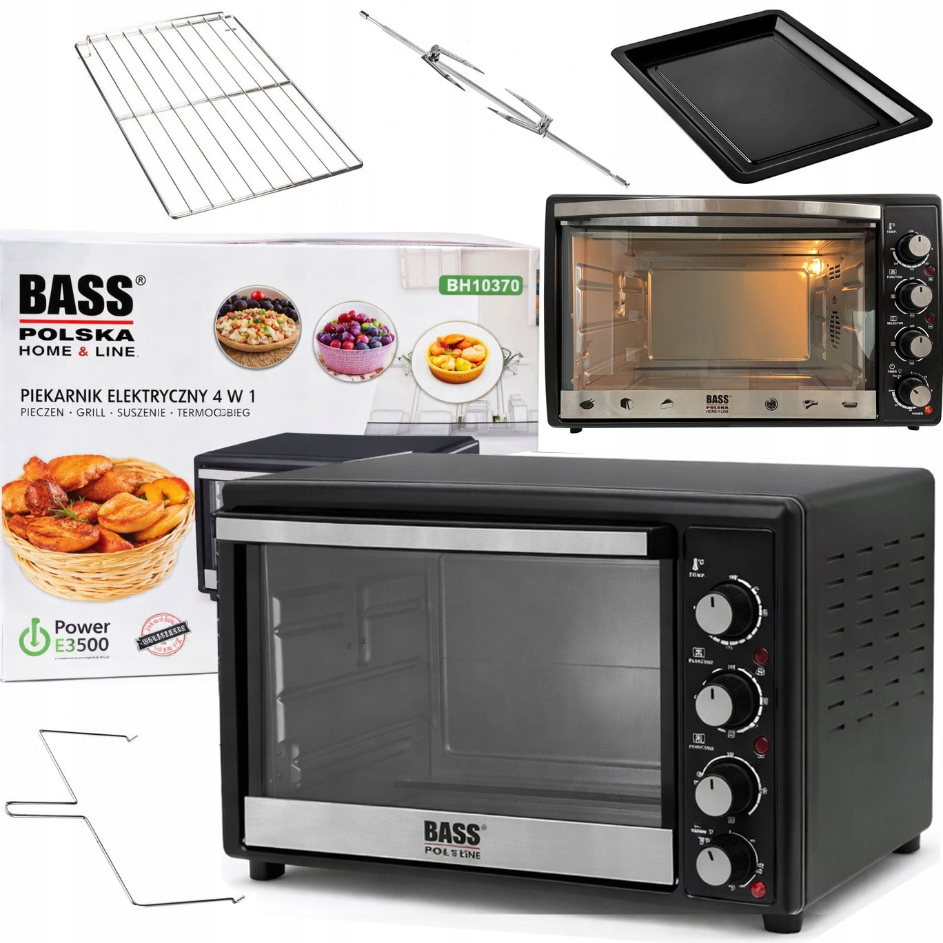 ELECTRIC OVEN 4in1 DIFFERENT CHICKEN GRATE GRILL DRYER THERMOCOUPLE