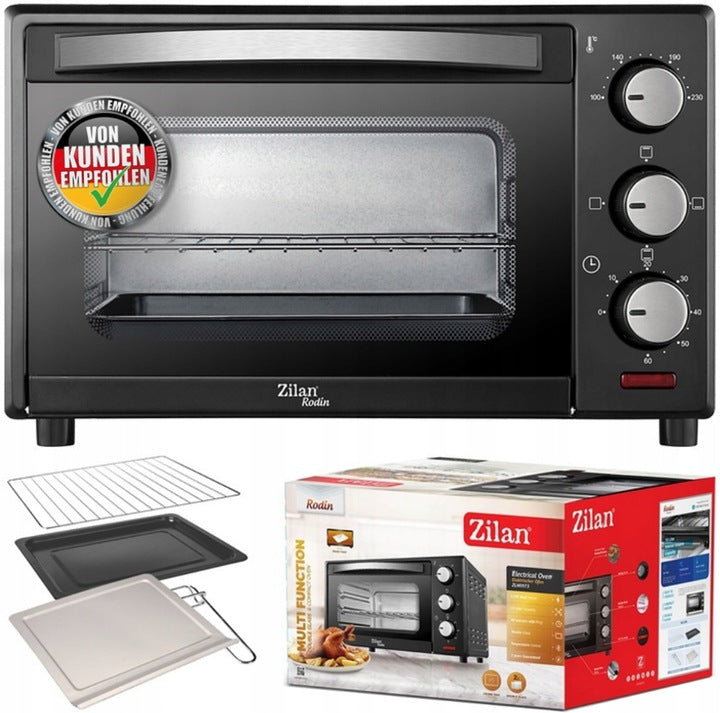 ELECTRIC OVEN MINI BLACK GRILL 1200W 15L