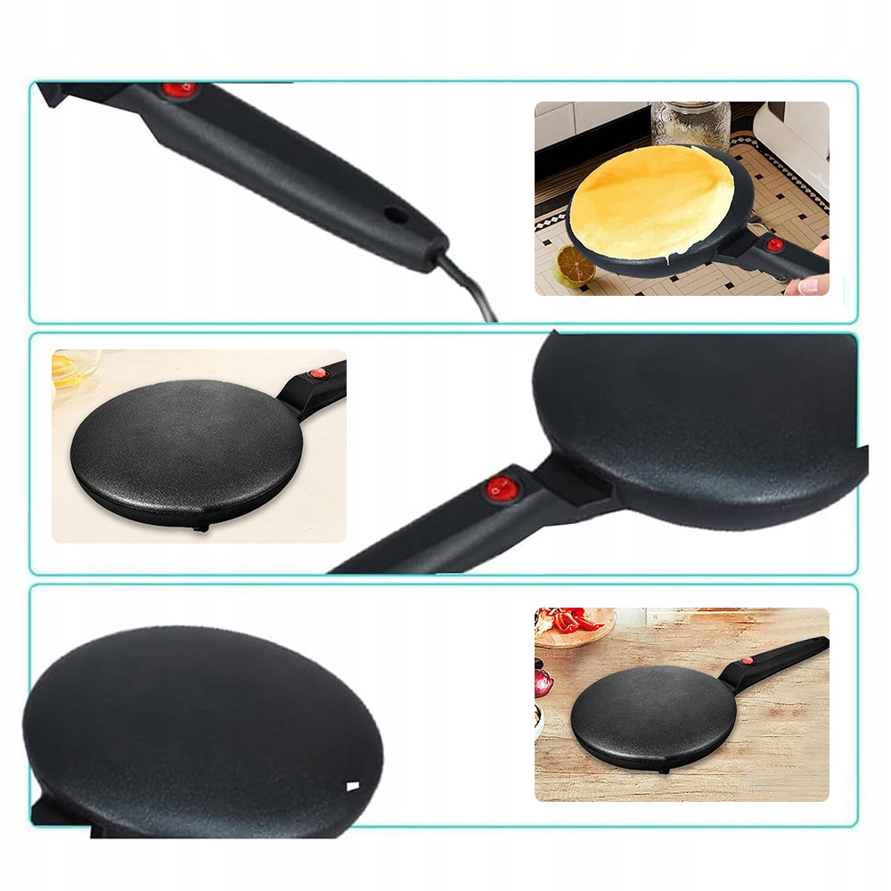 ELECTRIC PANCAKE MAKER FRYING PAN 20CM 600W + PLATE + EGG BEATER Brand no brand