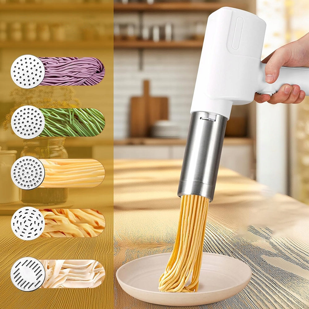 ELECTRIC PASTA MAKER WITH 5 INTERCHANGEABLE MOLDS 1500mAh Brand no brand