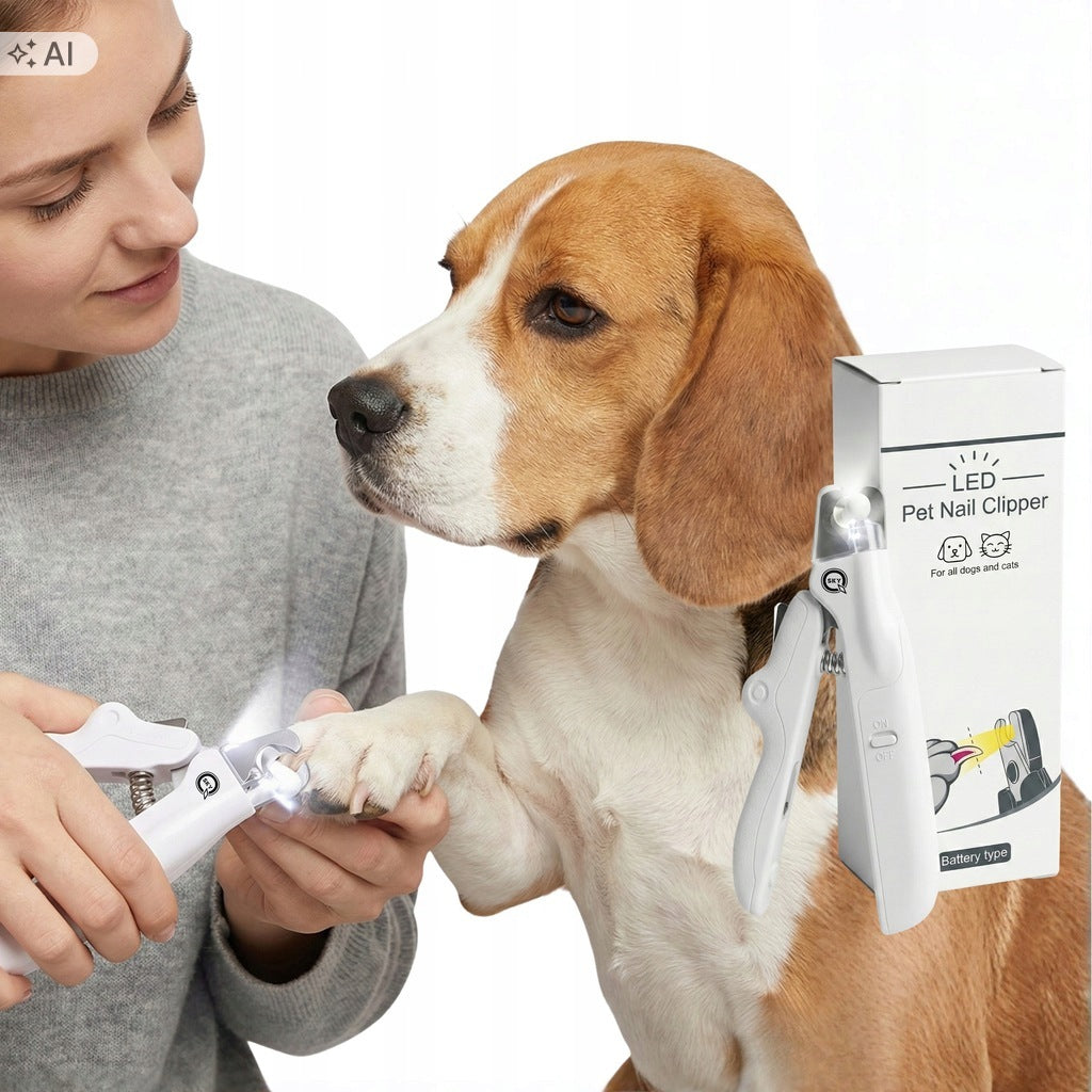 ELECTRIC PET CLAW CUTTER WITH LED LIGHTING WITH FILE