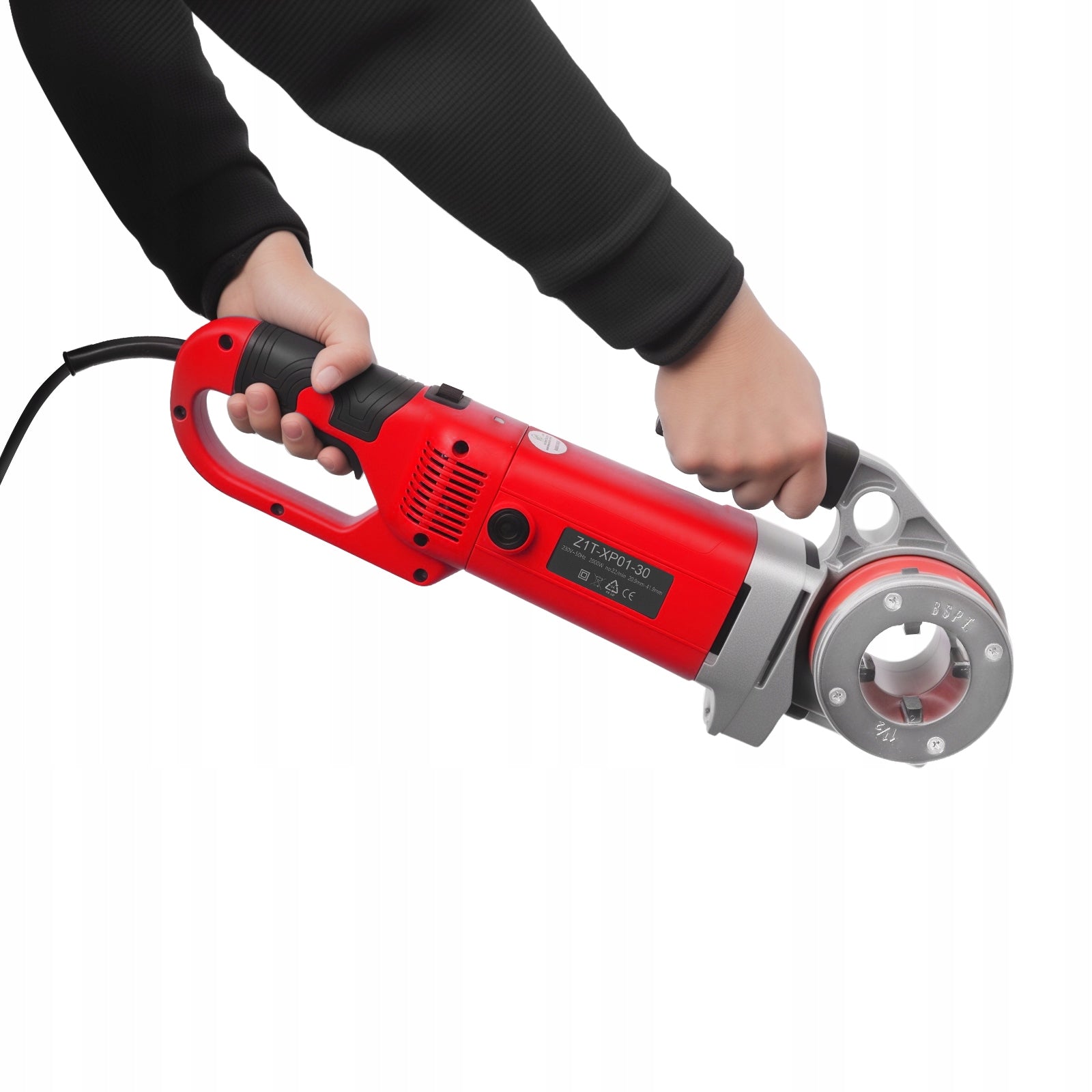ELECTRIC PIPE THREADER KIT PORTABLE TAPPING MACHINE WITH STORAGE CASE Packaging status original