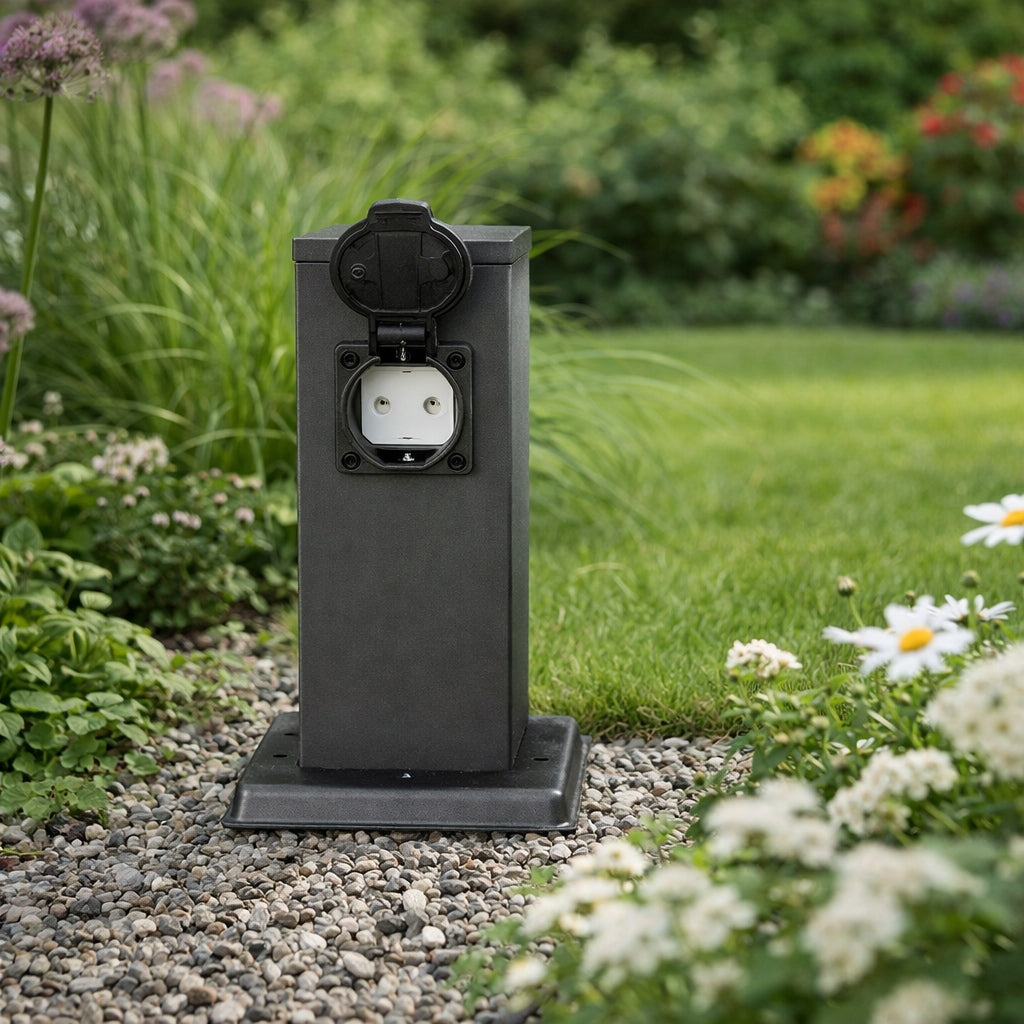 ELECTRIC POST Garden floor lamp 2x HERMETIC socket Manufacturer code 7671