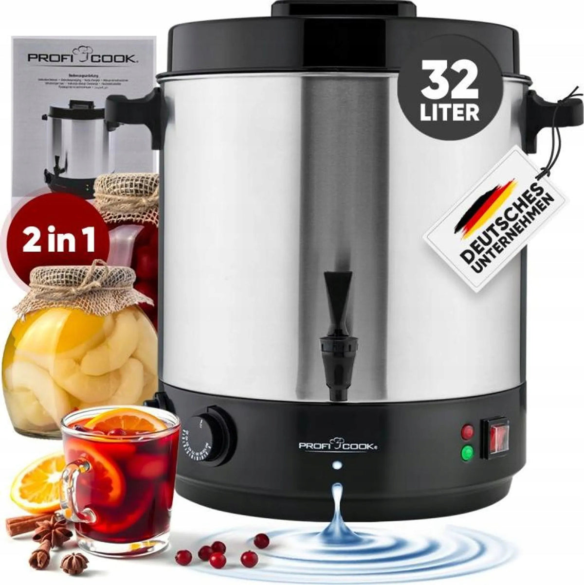 ELECTRIC POT PASTEURIZATION PASTEURIZER HEATER THERMOSTAT TIMER