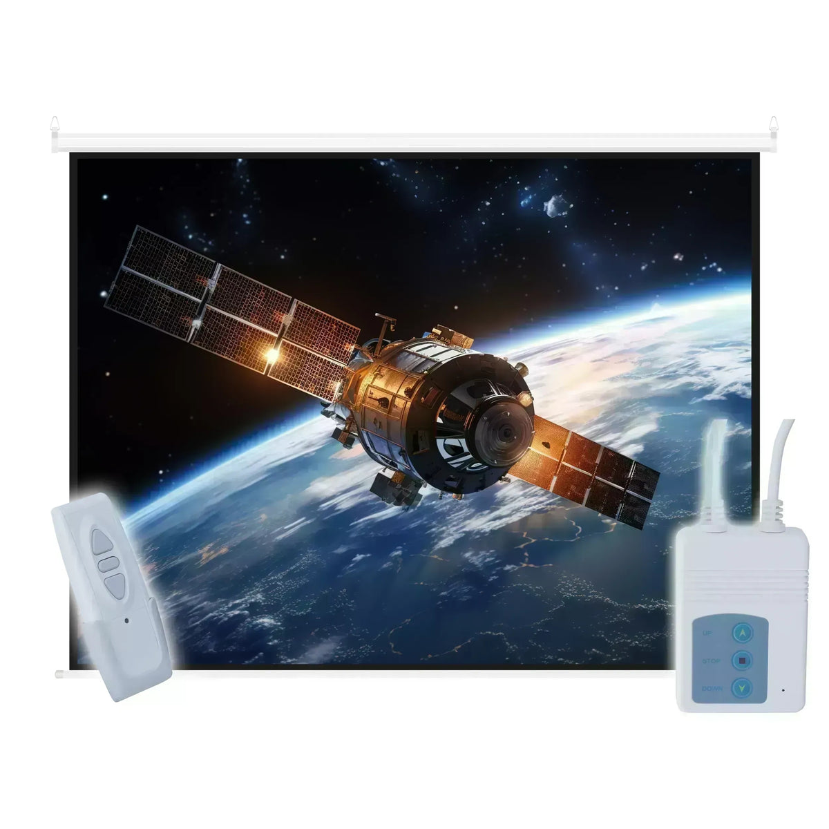 ELECTRIC PROJECTION SCREEN CEILING/WALL 84'' 4:3 127x170 + PILOT Model ERA E84 4:3