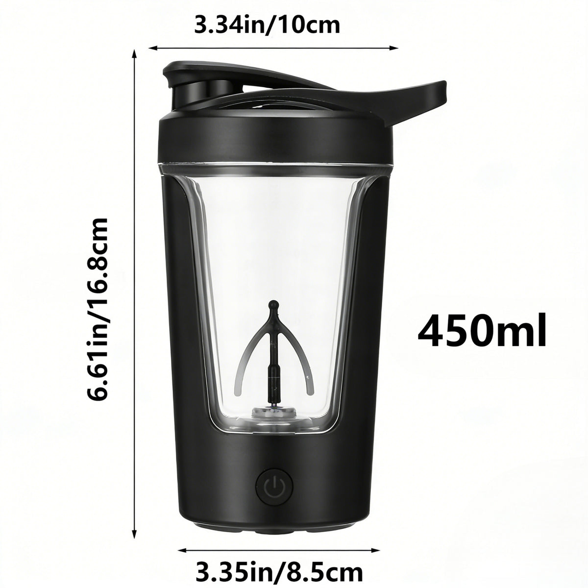 ELECTRIC PROTEIN SHAKER BOTTLE 450ML BOTTLE TRAINING BLENDER Packaging status original