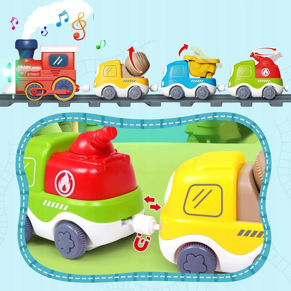 ELECTRIC QUEUE CLOTHES Train Track Wagons Set for baby children Brand no brand