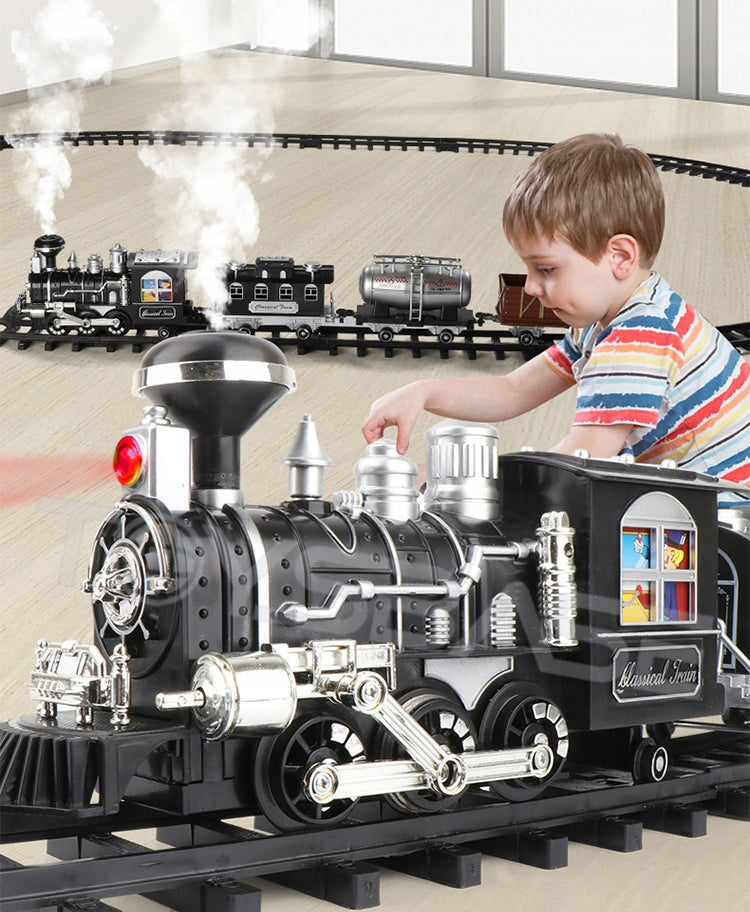 ELECTRIC QUEUE LARGE TRACK SMOKE LOCOMOTIVE TRAIN REMOTE CONTROLLED +PILOT Manufacturer code 5903772584868