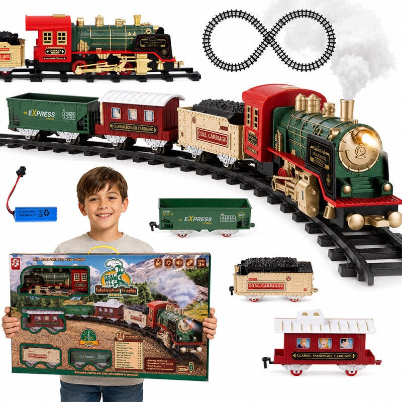 ELECTRIC QUEUE XXL 28 EL. LOCOMOTIVE WAGONS FOR USB BATTERY OVER 5M