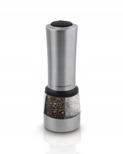 ELECTRIC SALT PEPPER GRINDER STAINLESS STEEL 2IN1 Manufacturer code MŁYNEK CAYENNE 2w1 PREZENT CHOINKA