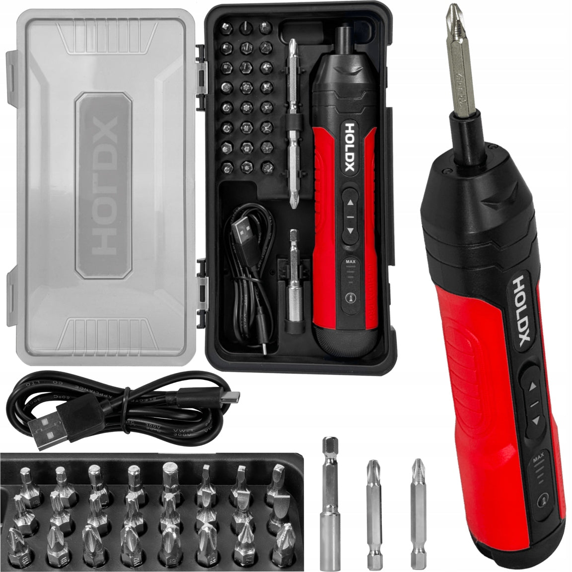 ELECTRIC SCREWDRIVER HOLDX 27 ELEMENTS STRONG PRECISION