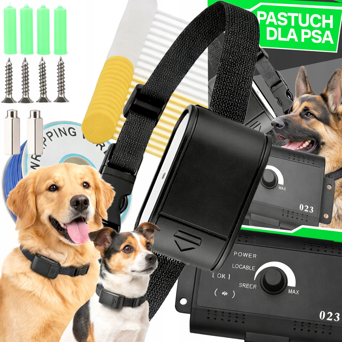 ELECTRIC SHEPHERD FOR DOG PLAYPEN COLLAR FENCE ADJUSTMENT 300M SET