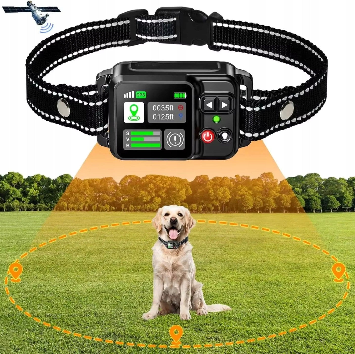 ELECTRIC SHEPHERD FOR DOG PLAYPEN FENCE GPS COLLAR UP TO 2000m v2.0