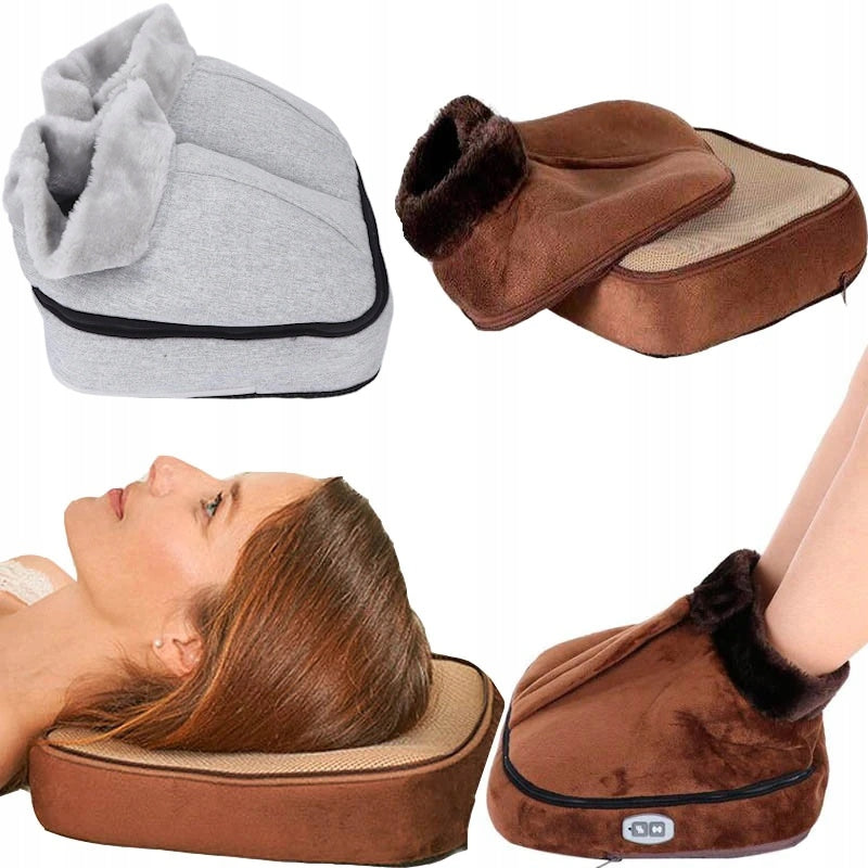 ELECTRIC SHOE COLD FOOT MASSAGER NECK BELLY HEATER 5in1 gift