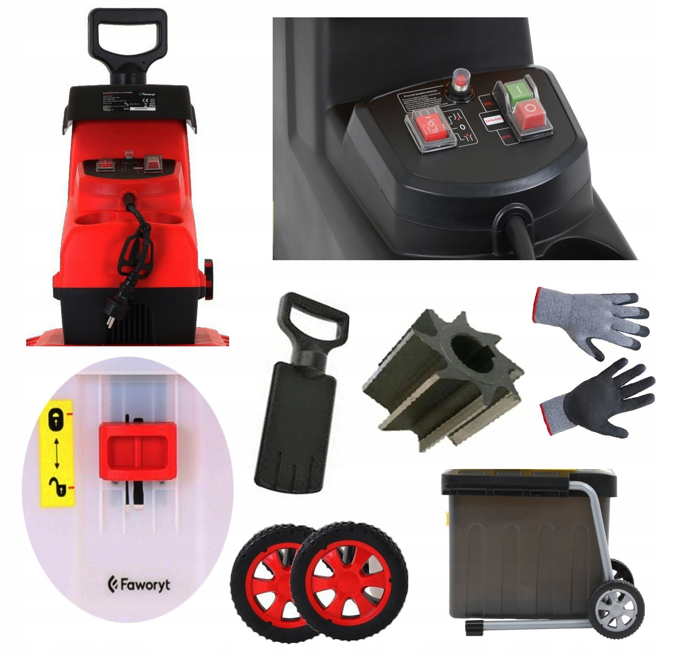 ELECTRIC SHREDDER FOR BRANCH CUTTER CHIPPER 3800W 44mm XXL FULL MAX Packaging status original
