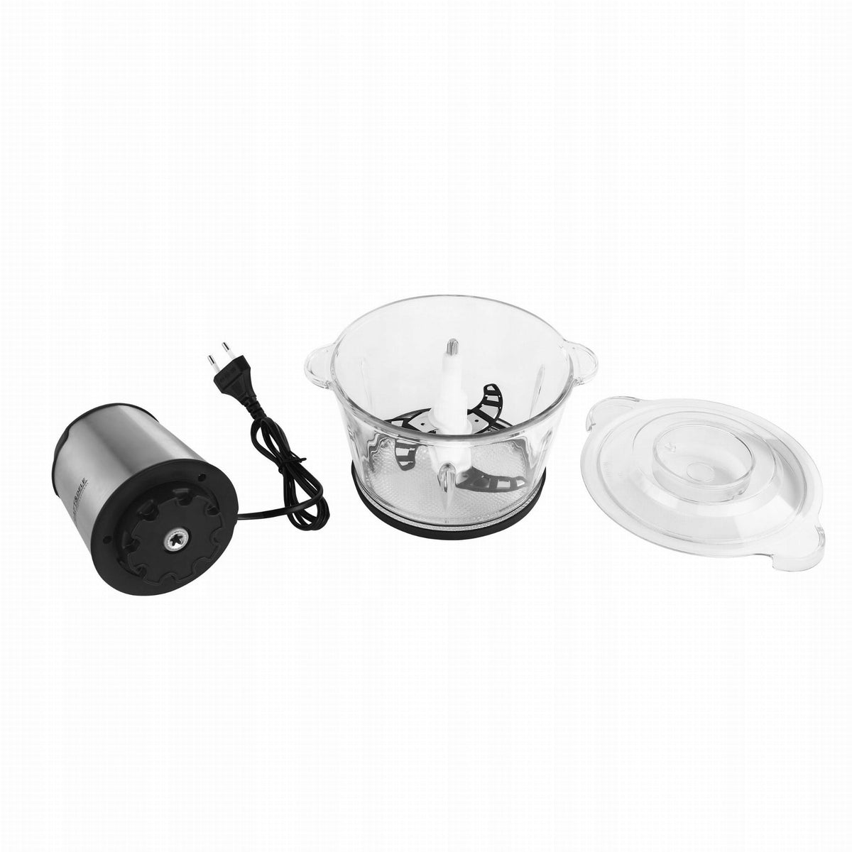 ELECTRIC SHREDDER FOR MEAT AND VEGETABLES 2L STRONG Dominant color silver/gray