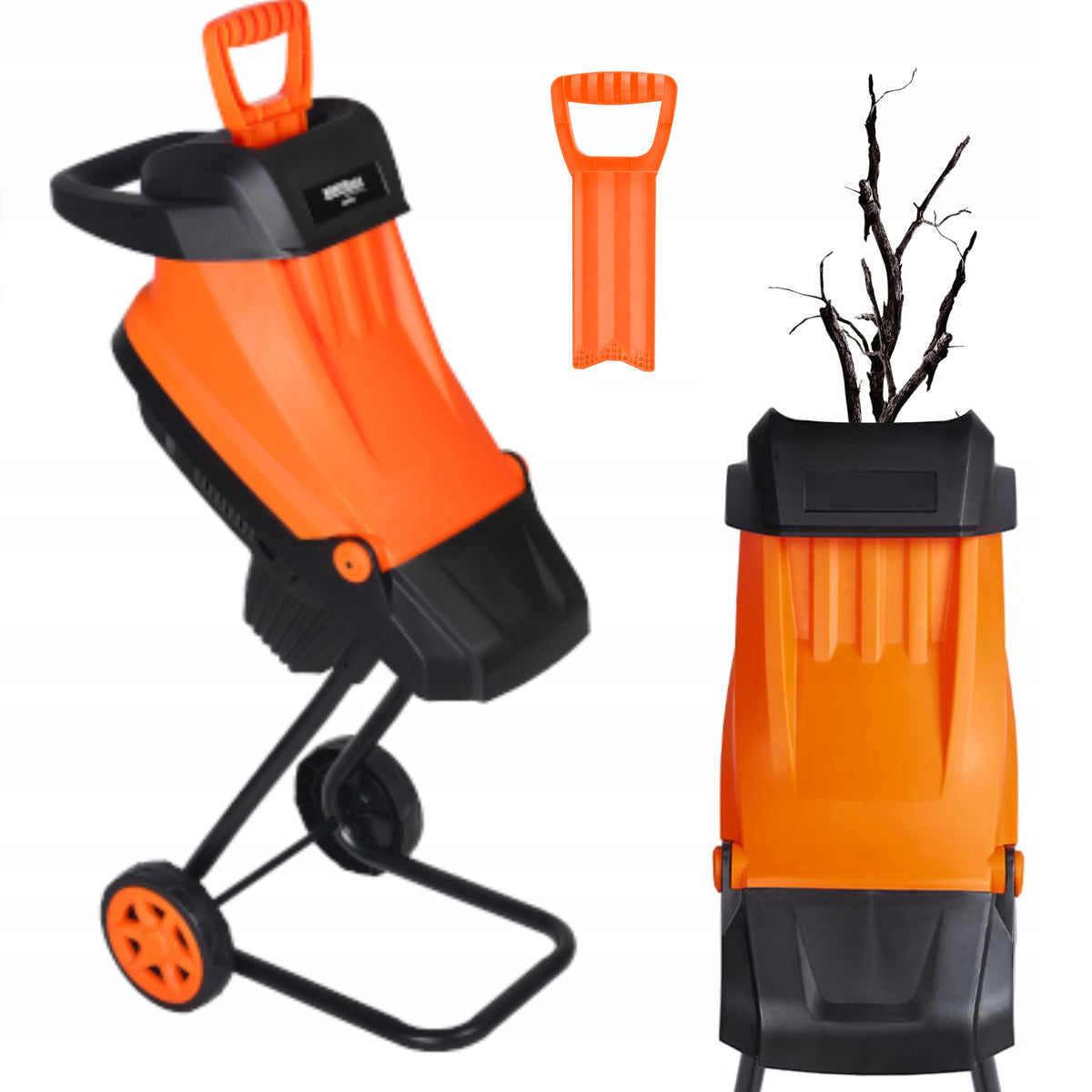 ELECTRIC SHREDDER GARDEN CHIPPER FOR BRANCHES 45MM 3500W TANK 45L Brand Kraft&Dele