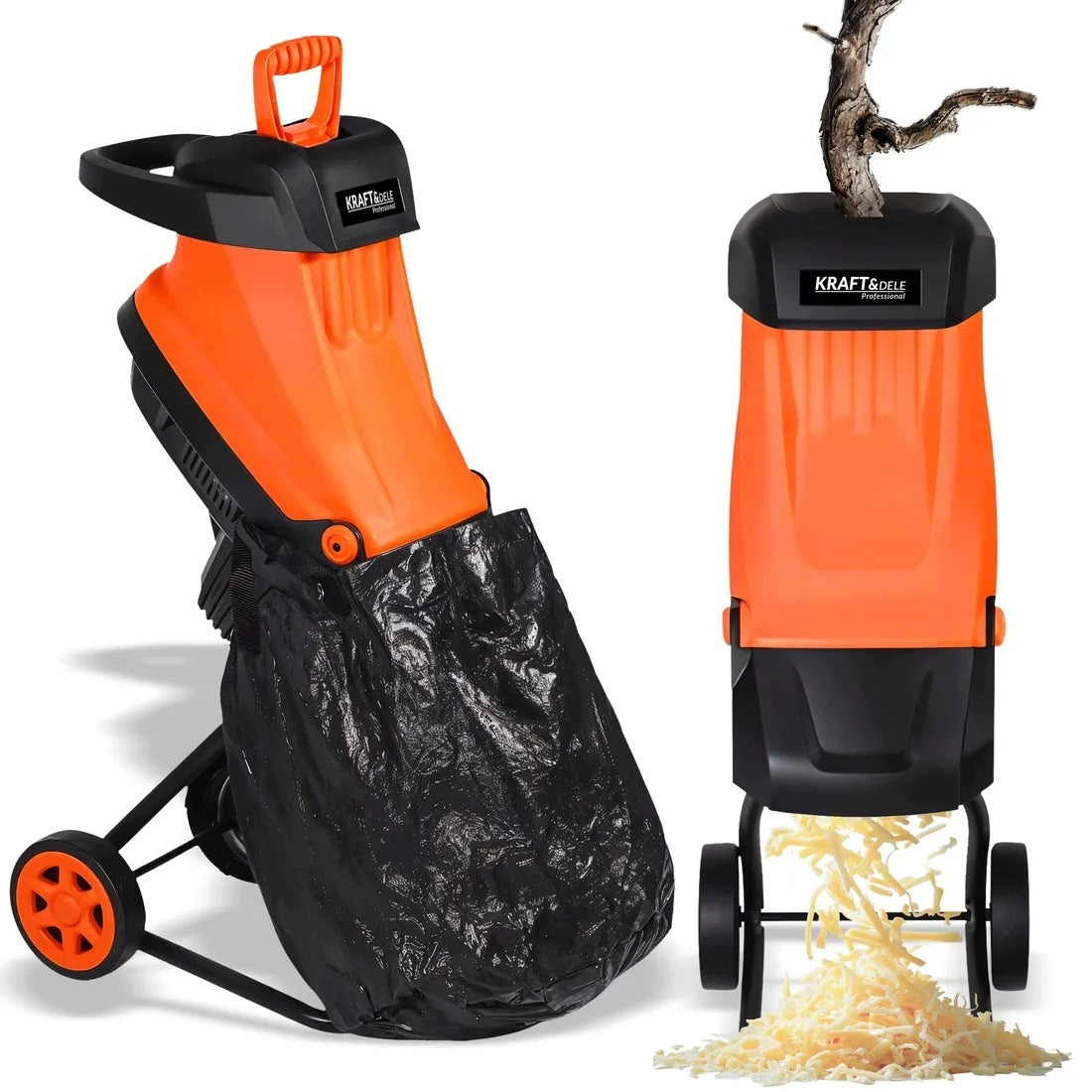 ELECTRIC SHREDDER SMOOTHBORE BRANCH CHIPPER 3500W EFFICIENT 45mm