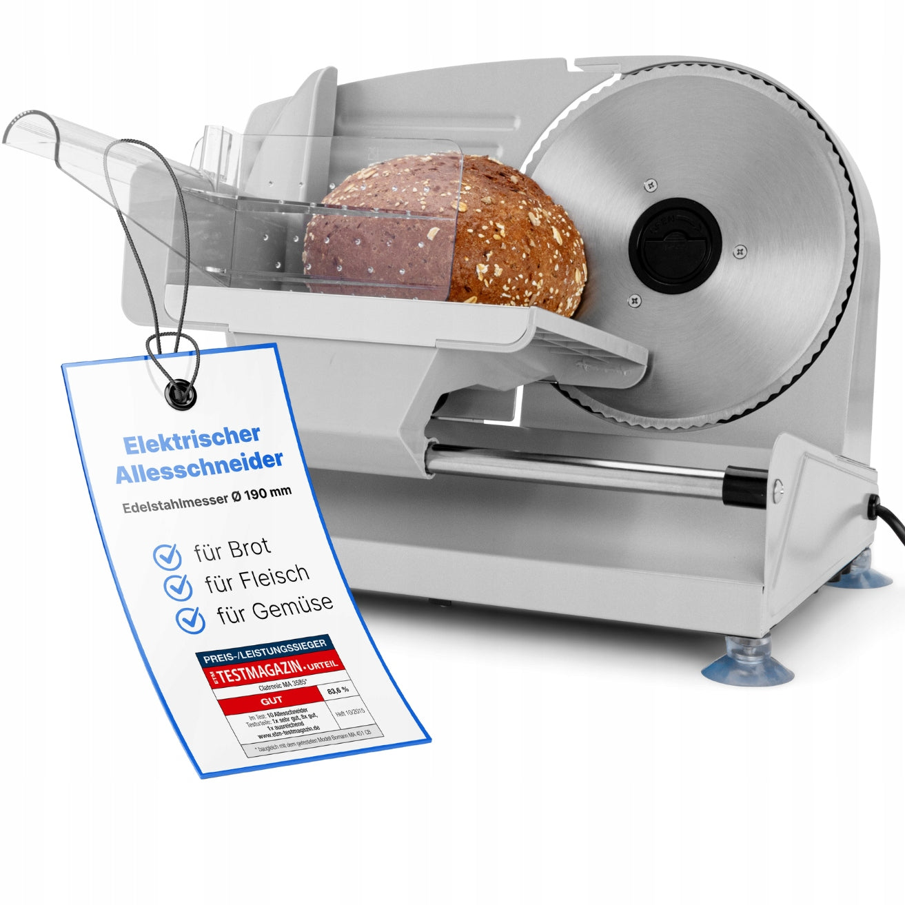 ELECTRIC SLICER FOR BREAD SAUSAGES CHEESE BOMAN EAN (GTIN) 4004470083446