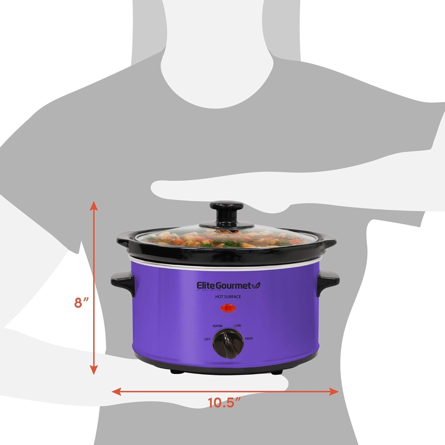ELECTRIC SLOW COOKER 2,27 L OVAL TEMPERATURE CONTROL GLASS LID EAN (GTIN) 5902912945422