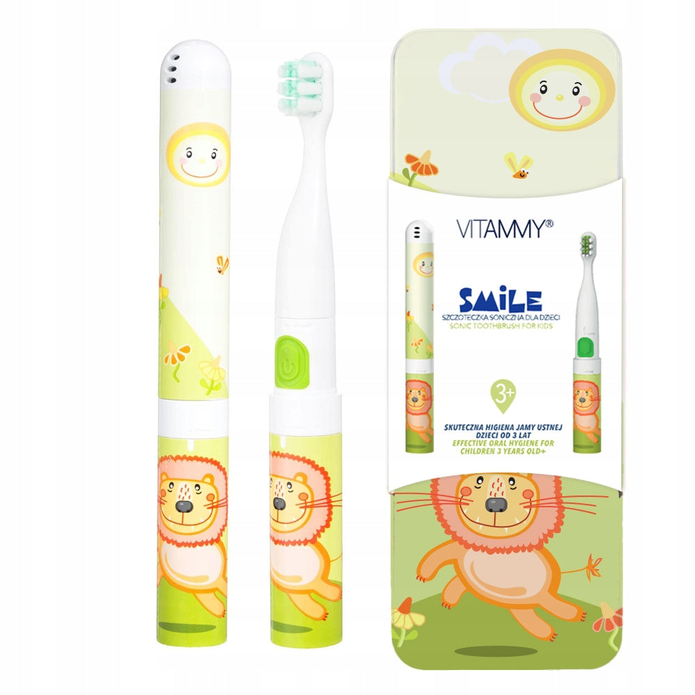 ELECTRIC SONIC TOOTHBRUSH FOR CHILDREN 3+ VITAMMY SMILE +ETUI Brand VITAMMY