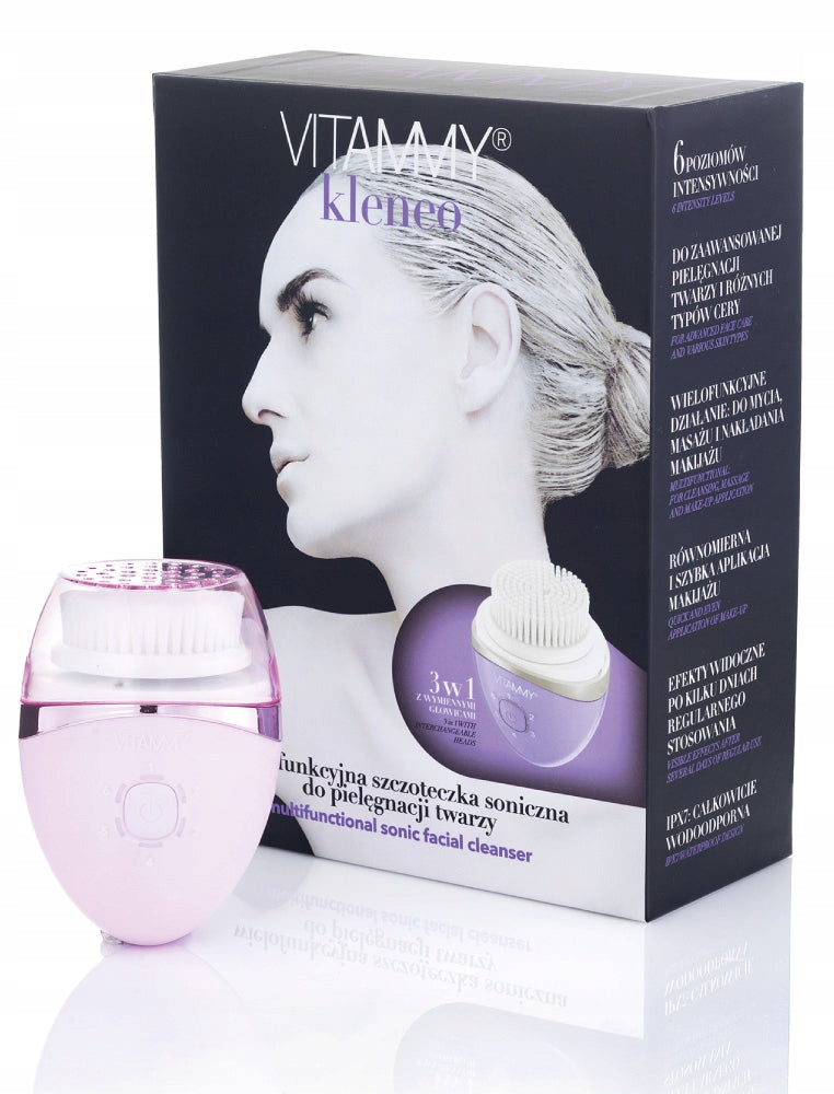 ELECTRIC SONIC TOOTHBRUSH FOR FACE 6 PROGRAMS 3ENDS VITAMMY KLENEO Medical device no
