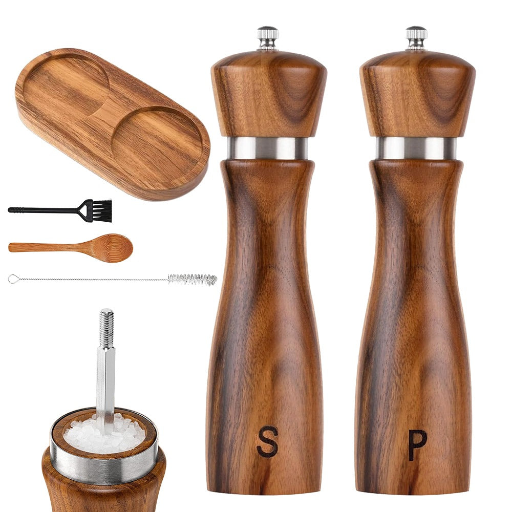ELECTRIC SPICE PEPPER AND SALT GRINDER WITH BASE 2 PACK GIFT
