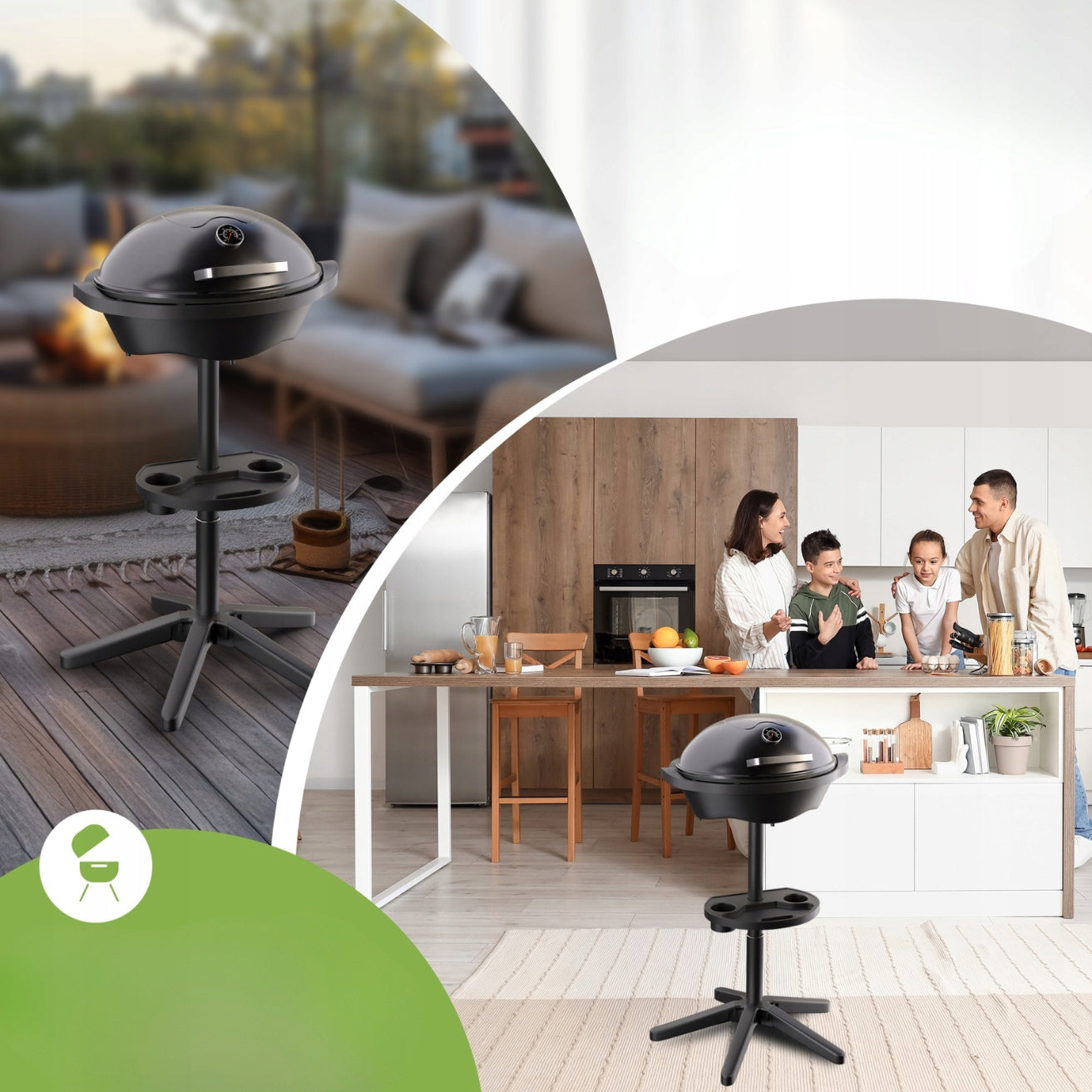 ELECTRIC STANDING AND TABLE GRILL WITH TEMP REGULATION PROFICOOK PC-BQS 1303 Power 2400 W